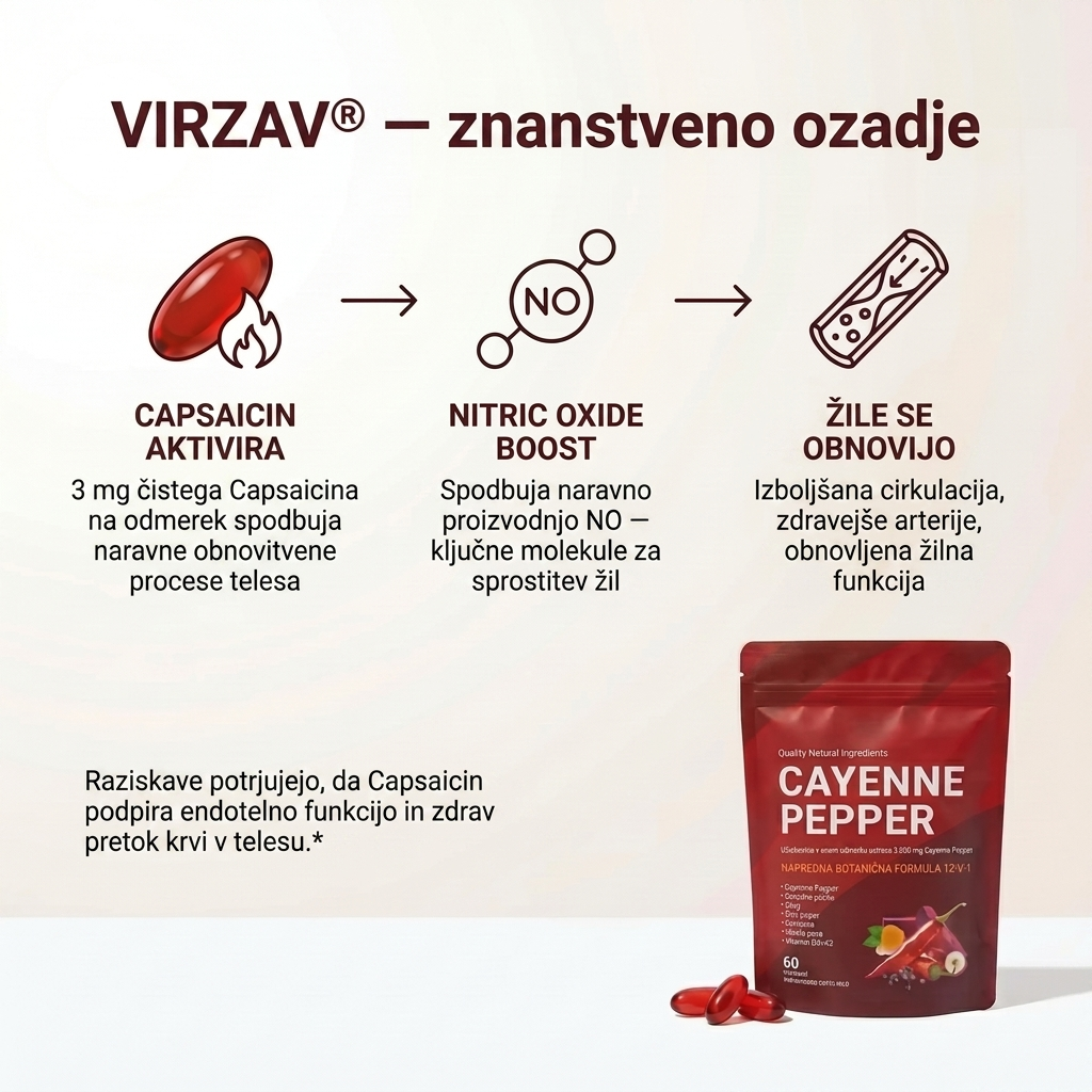 VIRZAV® Capsaicin Power – Cayenne Pepper kapsule