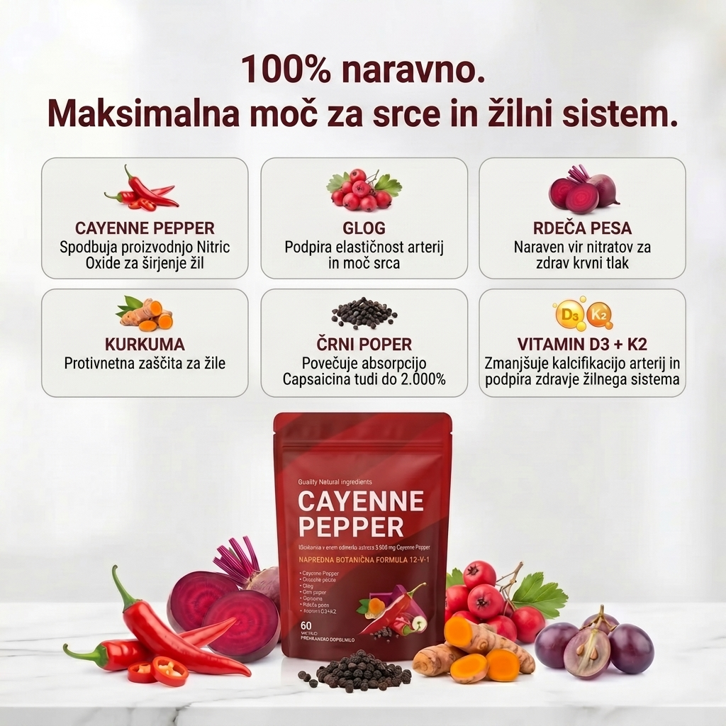 VIRZAV® Capsaicin Power – Cayenne Pepper kapsule